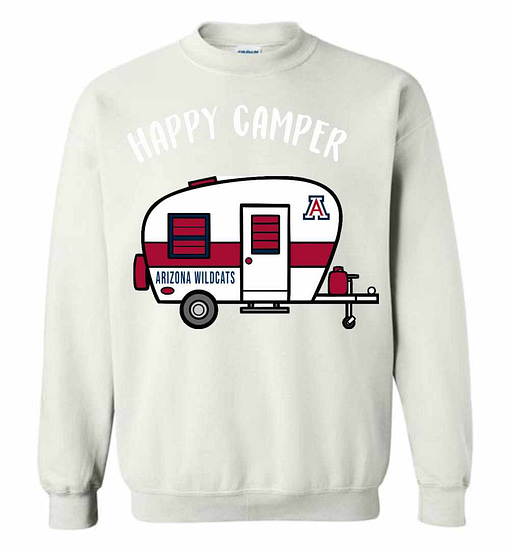Inktee Store - Arizona Wildcats Happy Camper Sweatshirt Image
