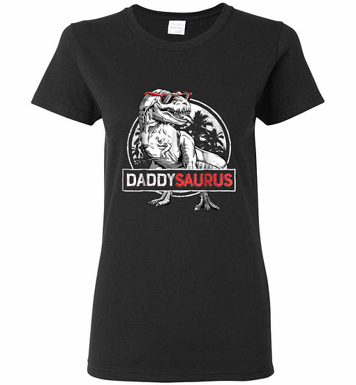 Inktee Store - Daddysaurus Fathers Day Gifts T Rex Daddy Saurus Men Women'S T-Shirt Image