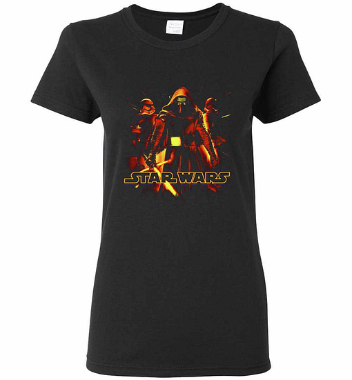 Inktee Store - Star Wars Kylo Ren Trisaber Glow Women'S T-Shirt Image