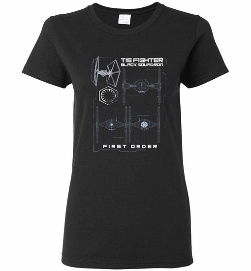 Inktee Store - Star Wars Tie Fighter Black Squadron Women'S T-Shirt Image