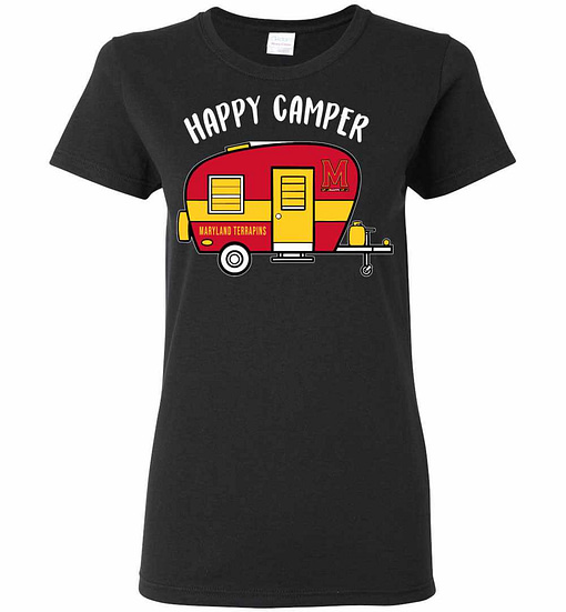 Inktee Store - Maryland Terrapins Happy Camper Women'S T-Shirt Image