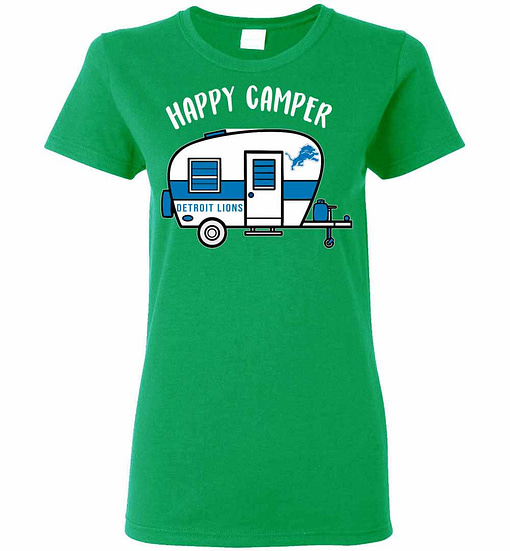 Inktee Store - Detroit Lions Happy Camper Women'S T-Shirt Image