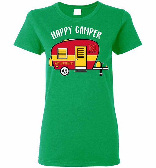 Inktee Store - Maryland Terrapins Happy Camper Women'S T-Shirt Image
