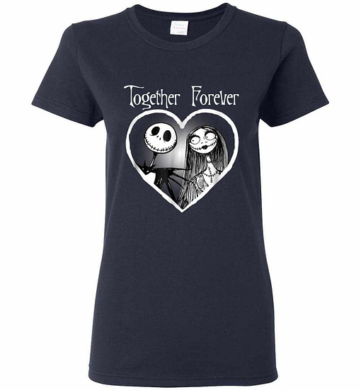 Inktee Store - Disney Nightmare Before Christmas Together Women'S T-Shirt Image