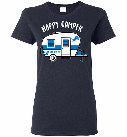 Inktee Store - Detroit Lions Happy Camper Women'S T-Shirt Image