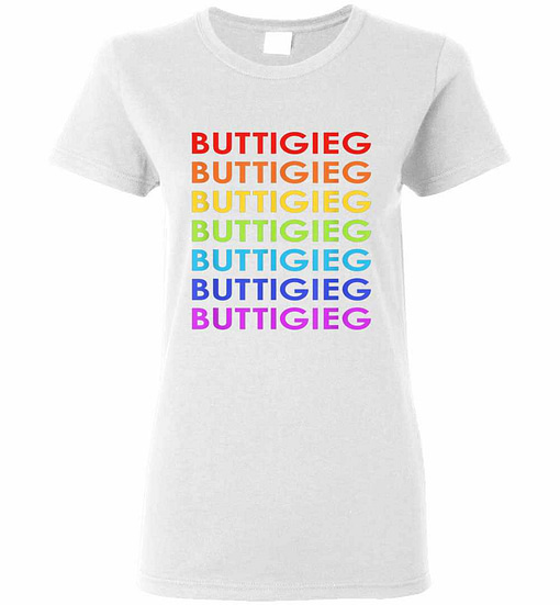 Inktee Store - Pete Buttigieg 2020 Lgbt Rainbow Women'S T-Shirt Image
