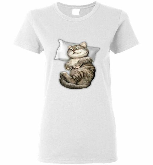 Inktee Store - Cat Sleeping Women'S T-Shirt Image