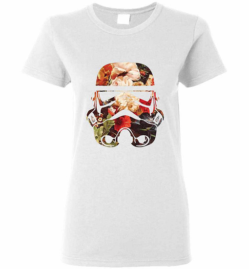 Inktee Store - Star Wars Floral Print Stormtrooper Women'S T-Shirt Image