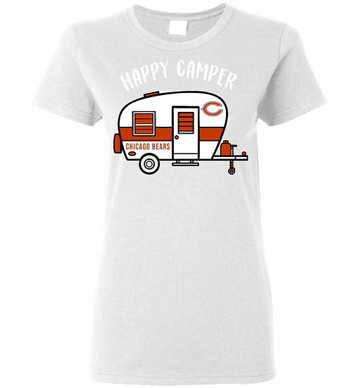Inktee Store - Chicago Bears Happy Camper Women'S T-Shirt Image