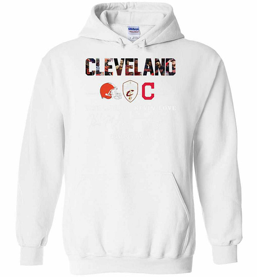 Inktee Store - Cleveland Cavaliers Baker Mayfield Kevin Love Signature Hoodies Image