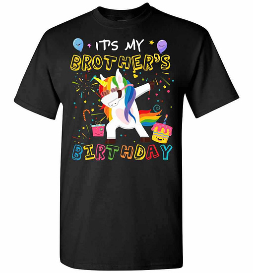 Inktee Store - Awesome It'S My Brother'S Birthday Funny Kid Men'S T-Shirt Image