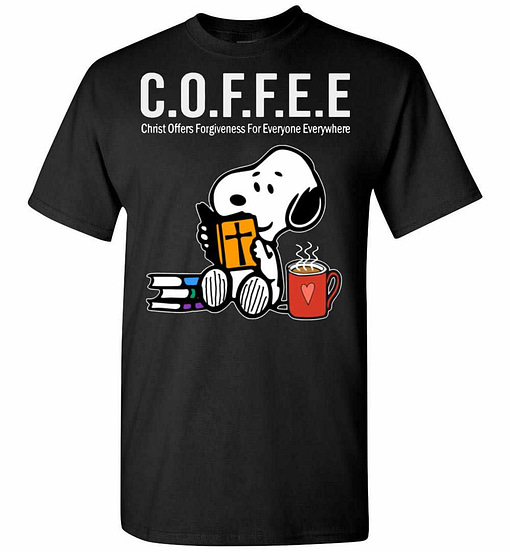 Inktee Store - Coffee Is Christ Officers Forgiveness For Everyone Men'S T-Shirt Image