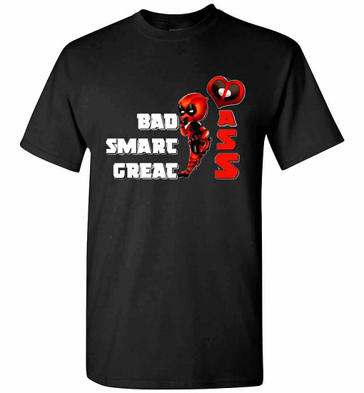 Inktee Store - Deadpool Bad Smart Great Ass Men'S T-Shirt Image