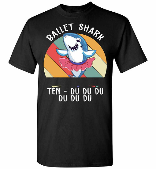 Inktee Store - Ballet Shark Ten Du Du Du Du Funny Gift Men'S T-Shirt Image