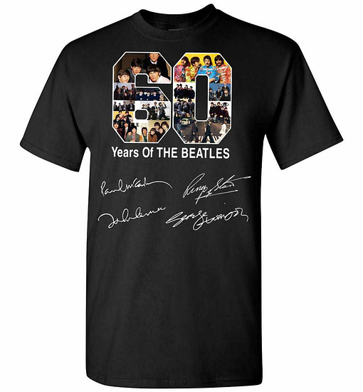 Inktee Store - Celebrate 60 Years Of The Beatles Men'S T-Shirt Image