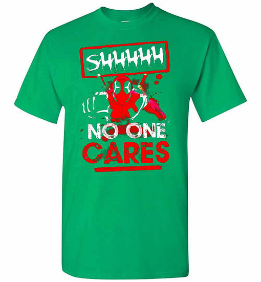 Inktee Store - Deadpool Crazy Cool No Ones Cares Men'S T-Shirt Image