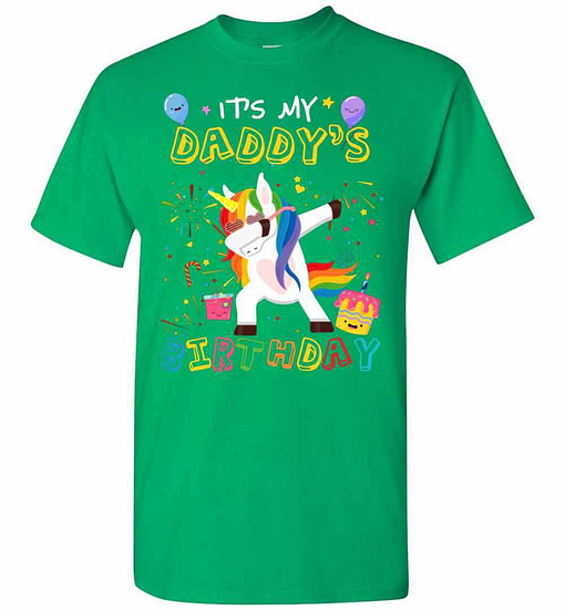 Inktee Store - Awesome It'S My Daddy'S Birthday Funny Kid Men'S T-Shirt Image