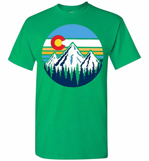 Inktee Store - Colorado Mountains Retro Vintage Vibe Design Men'S T-Shirt Image