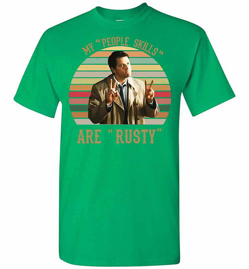 Inktee Store - Misha Collins My People Skills Are Rusty Vintage Men'S T-Shirt Image
