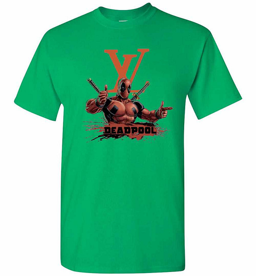 Inktee Store - Deadpool Is Louis Vuitton Fan Men'S T-Shirt Image