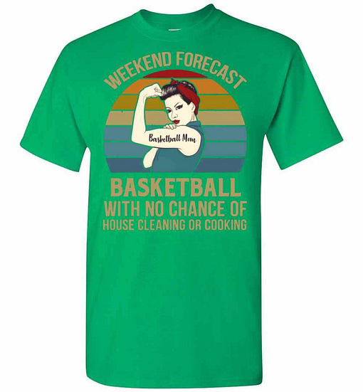 Inktee Store - Basketball Mom Weekend Forecast With No Change Vintage Men'S T-Shirt Image