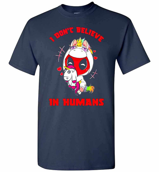 Inktee Store - Deadpool I Don'T Believe In Humans Men'S T-Shirt Image