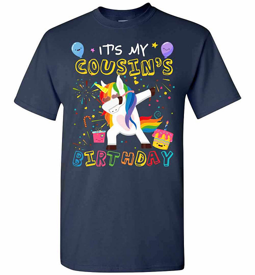 Inktee Store - Awesome It'S My Cousin'S Birthday Funny Kid Men'S T-Shirt Image