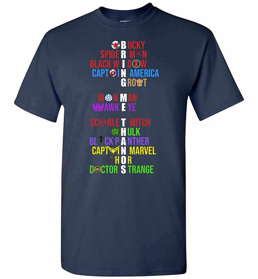 Inktee Store - 14 Titles In Marvel Avengers Endgame Men'S T-Shirt Image