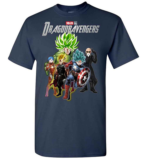 Inktee Store - Dragon Ball Dragonbavengers Dragon Ball Avengers Endgame Men'S T-Shirt Image