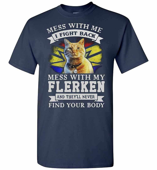 Inktee Store - Cat Mess With Me I Fight Back Mess With My Flerken And Men'S T-Shirt Image