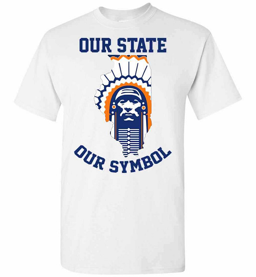 Inktee Store - Chief Illiniwek Our State Our Symbol Men'S T-Shirt Image