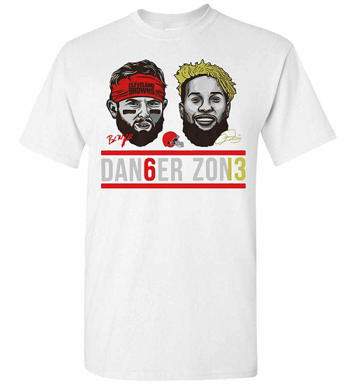 Inktee Store - Cleveland Browns Baker Mayfield And Odell Beckham Jr Men'S T-Shirt Image