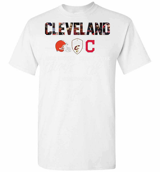 Inktee Store - Cleveland Cavaliers Baker Mayfield Kevin Love Signature Men'S T-Shirt Image