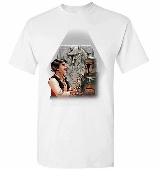 Inktee Store - The Star Wars Anthology Han Solo And Boba Fett Men'S T-Shirt Image