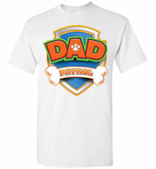Inktee Store - Funny Dad Patrol - Dog Dad Men'S T-Shirt Image