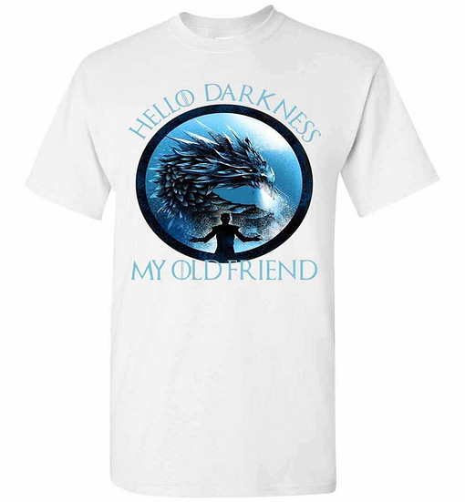 Inktee Store - The Night King Hello Darkness My Old Friend Ladies Men'S T-Shirt Image