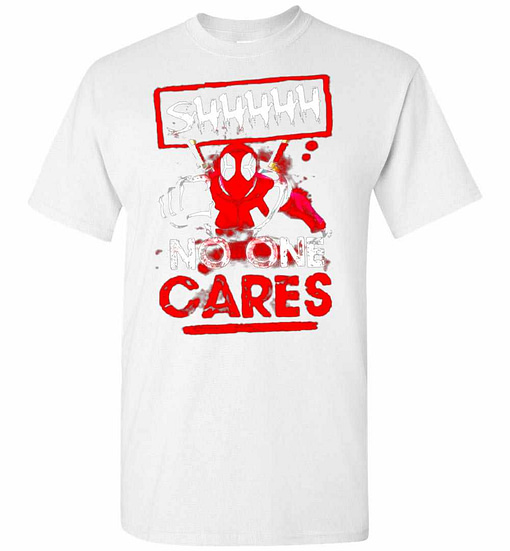 Inktee Store - Crazy Cool No Ones Cares Deadpool Men'S T-Shirt Image