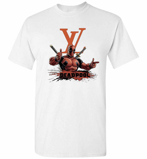 Inktee Store - Deadpool Is Louis Vuitton Fan Men'S T-Shirt Image