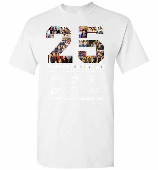Inktee Store - 25 Years Of Friends 1994-2019 Thank You For The Memories Men'S T-Shirt Image