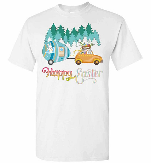 Inktee Store - Camping Lover Happy Easter Men'S T-Shirt Image