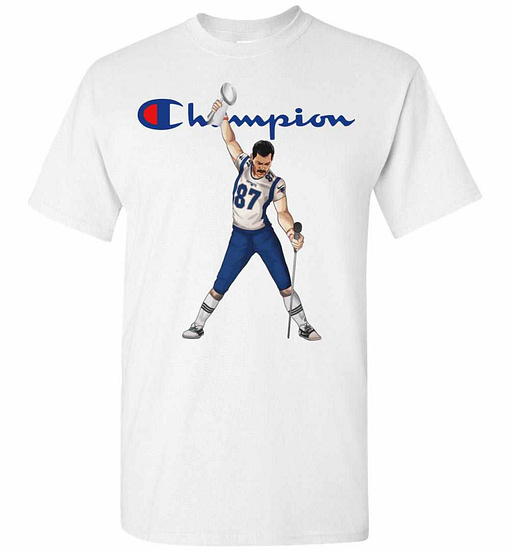Inktee Store - Champion New England Patriots Freddie Mercury 87 Men'S T-Shirt Image
