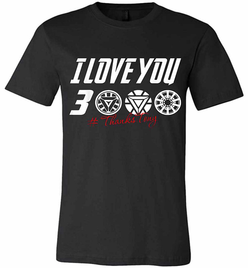 Inktee Store - Dad I Love You 3000 Iron Man Premium T-Shirt Image