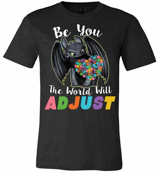 Inktee Store - Be You The World Will Adjust Premium T-Shirt Image