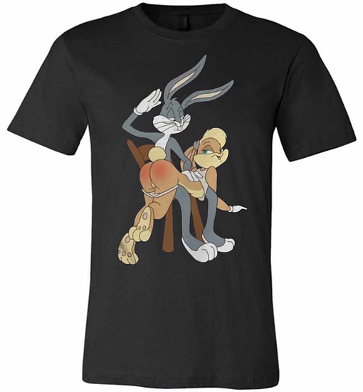 Inktee Store - Bugs Bunny Spanking Lola Premium T-Shirt Image