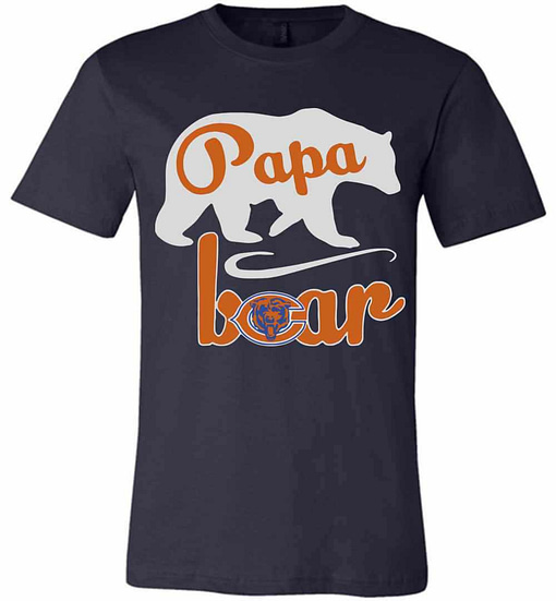 Inktee Store - Chicago Bear Papa Bear Premium T-Shirt Image