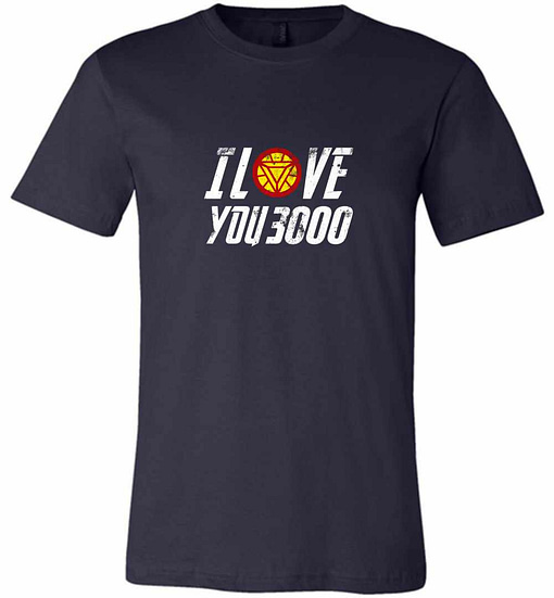 Inktee Store - I Love You 3000 Avengers Iron Man Gift Dad And Premium T-Shirt Image