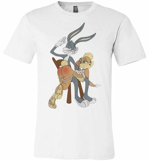 Inktee Store - Bugs Bunny Spanking Lola Premium T-Shirt Image