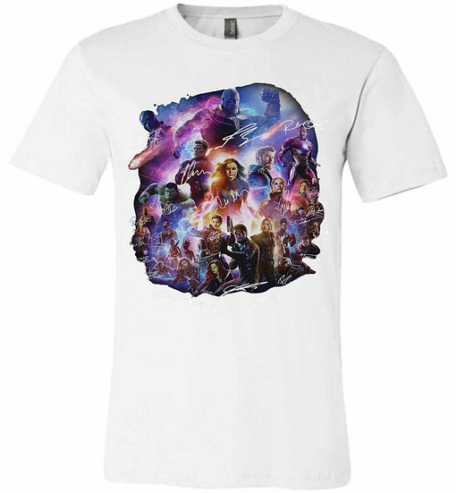 Inktee Store - Marvel Avengers Signature Love You 3000 Premium T-Shirt Image