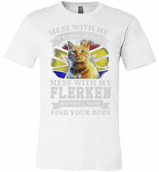 Inktee Store - Cat Mess With Me I Fight Back Mess With My Flerken And Premium T-Shirt Image