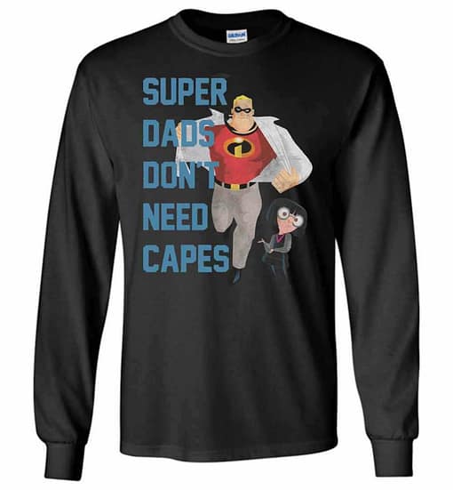 Inktee Store - Super Dads Incredibles Long Sleeve T-Shirt Image